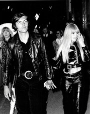 8x10 B&W PHOTO of BRIGITTE BARDOT & French Actor PATRICK GILES in Paris in 1969