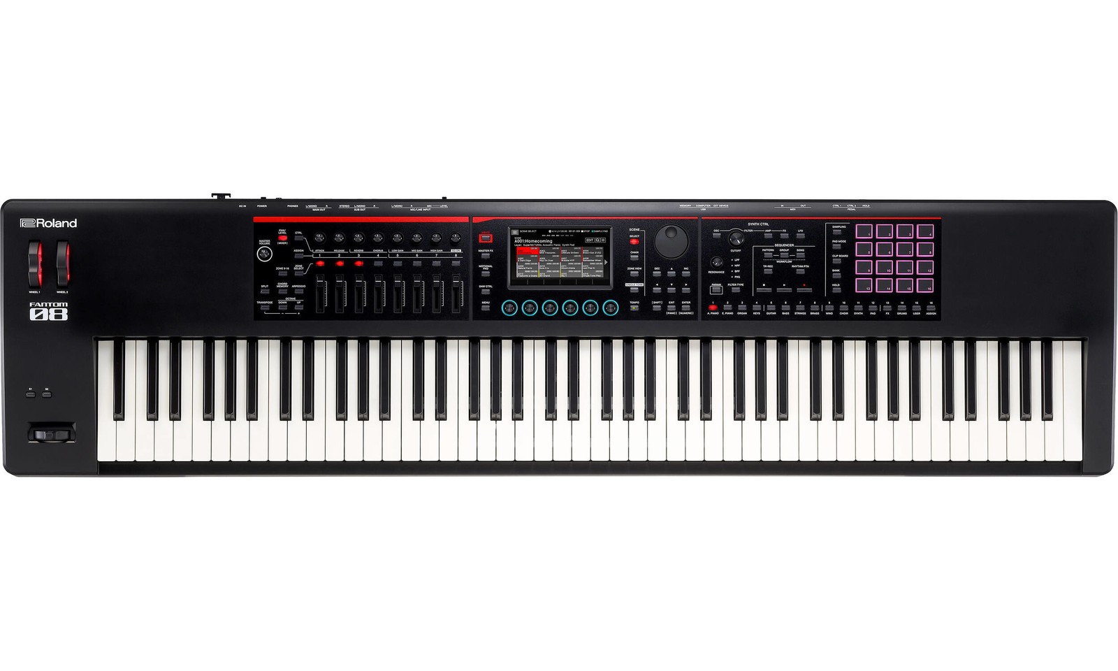 Roland Fantom-08 88-Key Synthesizer Workstation Keyboard Black 381290₽
