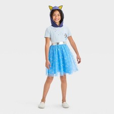 Girls' Bluey Cosplay Dress - Navy Blue S