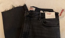 Women's Wrangler Black Denim Jeans - Size 14 x 32 - True Straight