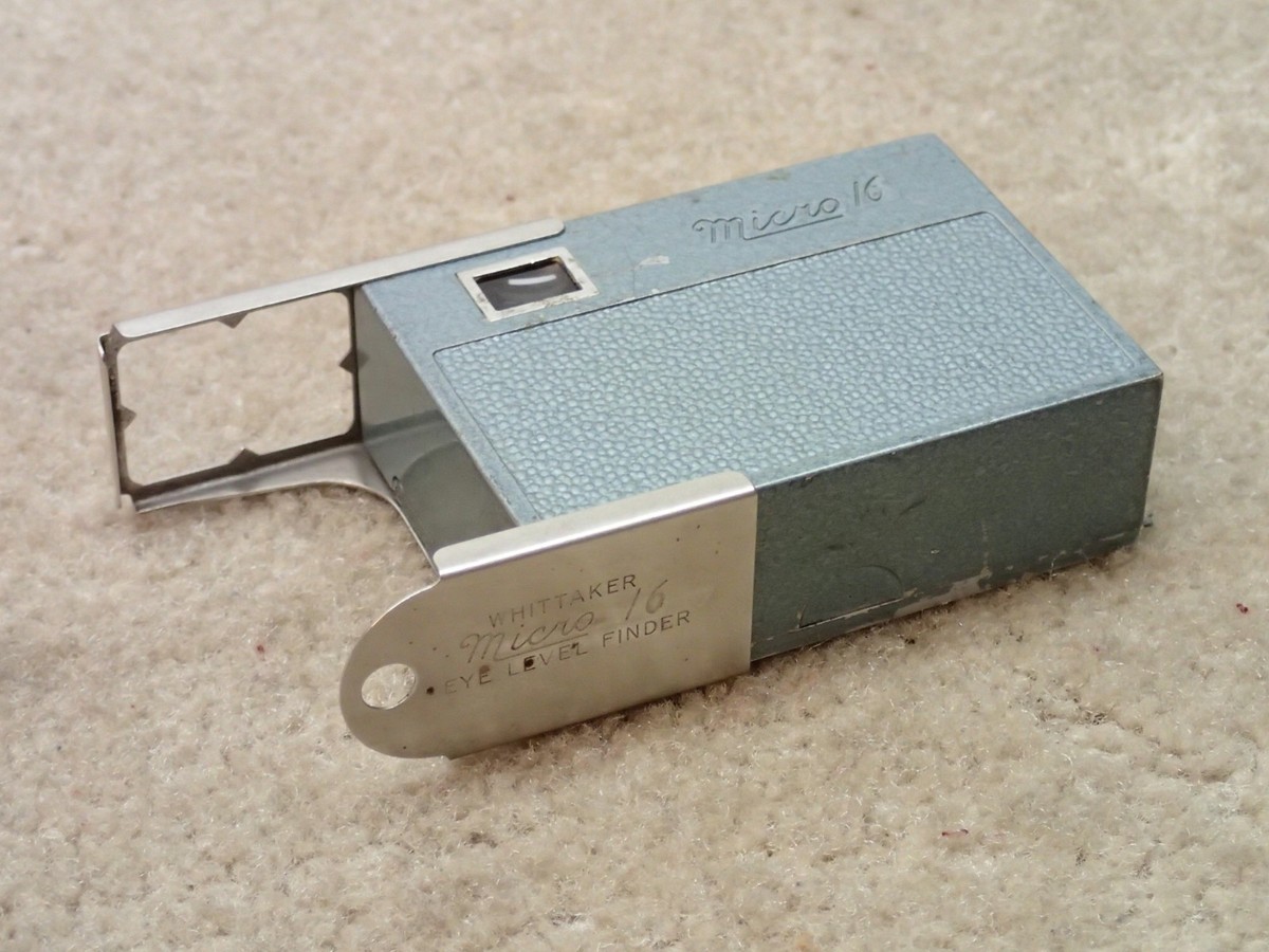 デッドストックWhittaker Micro 16 Whittaker Vintage Blue Micro 16 Camera with Eye Level Finder