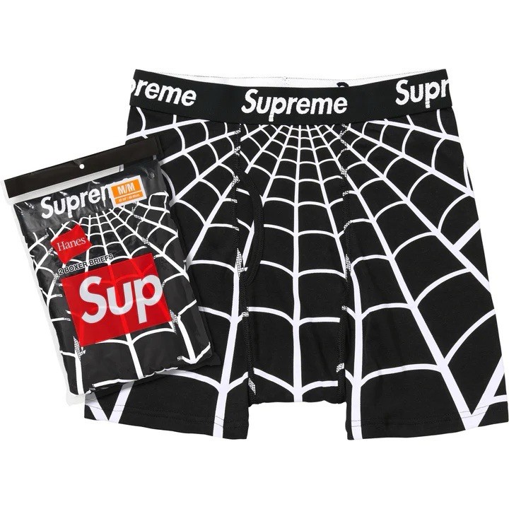 Supreme Hanes Spider-Man Boxer Briefs (2 Pack) | Size Medium