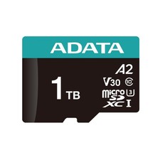 AData 1TB Premier Pro microSDXC CL10 UHS-I U3 V30 A2 Memory Card with SD Adapter