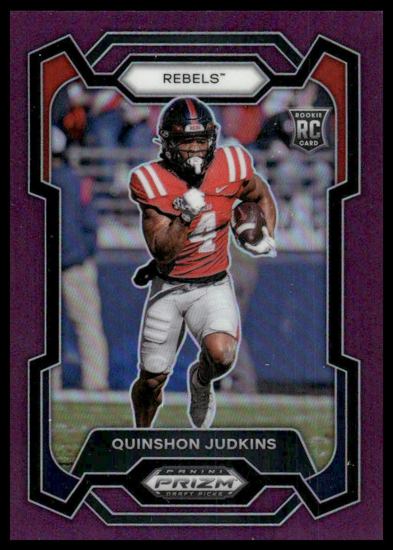 2024 Panini Prizm Draft Picks #146 Quinshon Judkins Purple #/75