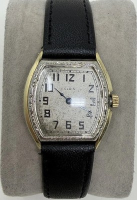 1920's Vintage Art Deco Elgin Mechanical  Watch !!! Winds, Runs And Keeps Time !