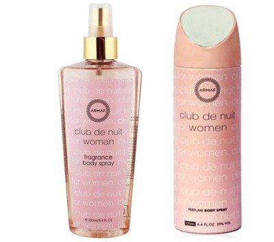 ARMAF Club De Nuit Deodorant & Perfume Body Spray Women 200ml + 250ml Combo