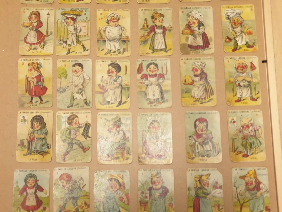TRES ANCIEN JEU DES  7 FAMILLES  METIERS ANNEES 1930 CARTES A JOUER - Photo 4/4