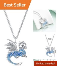 Magical Dragon and Dinosaur Necklaces - Sparkling Gifts for Birthday  Holidays