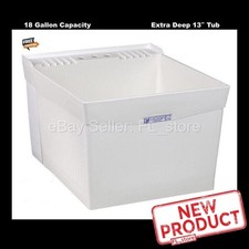 Montaje en pared lavandería utilitario bañera lavabo inclinado lavabo garaje sótano patio trasero NUEVO