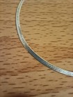 Vintage 925 Italy Sterling Silver Herringbone Link 2.5 mm Bracelet 7 inches long — photo 3