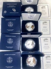 2010-W 1 oz Proof American Silver Eagle (W/Box & COA) - Lot of 4 Coins