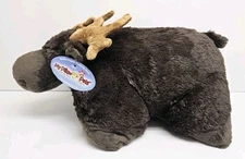 Pillow Pets Wild Moose Plush Pillow Foldable Brown 18" NWT Bag