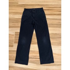 Polo Ralph Lauren Boys Navy Blue Chino Pants Size 12 Straight Leg Cotton Twill