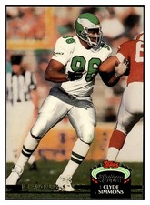 Clyde Simmons 1992 Stadium Club #85 Philadelphia Eagles Football *260B