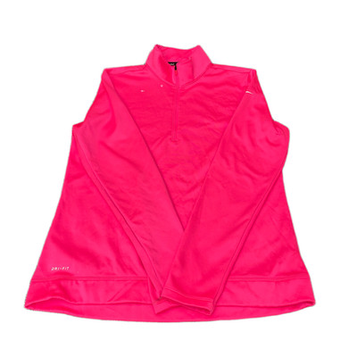 Nike Golf 1/4 Zip Pullover Damen Medium Pink Dri-Fit Athleisure Activewear Top