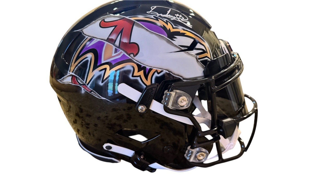 Derrick Henry Full Size Signed Baltimore Raven SpeedFlex Custom