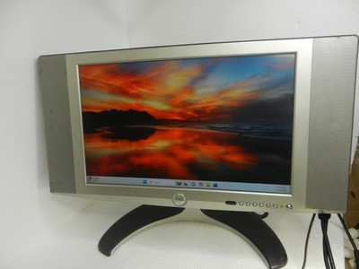 Dell W1700 Flat Panel 17'' Widescreen LCD TV ** RCA Input for VINTAGE VIDEO GAMES