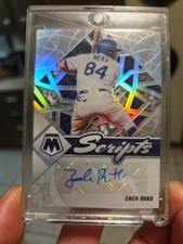 2022 Panini Mosaic - Scripts Zach Reks #SC-ZR Mosaic Prizm (AU, RC)