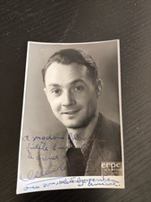 PHOTO ERPE AUTOGRAPHE MAX REGNIER ACTEUR DRAMATIQUE SIGNATURE ORIGINALE AN 30 TB