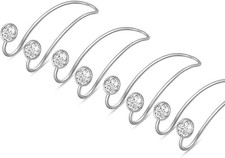 4 Pack Bling Car Hooks - Universal Car Headrest Hooks, Stainless Steel Car Seat