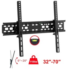 Flat TV Wall Mount Bracket 20 Tilt Swivel For 32"37"42"47"50"55"60"65"70" inch