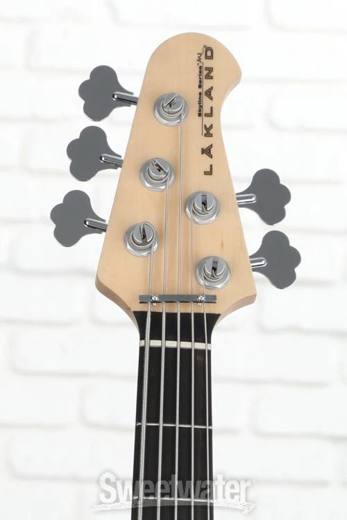 Lakland Skyline 55-02 Deluxe Bass Guitar - Translucent Purple with Ebony - Image 2 of 4