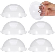 20 Pcs Clear Dome Cover Plastic Display Case Cloche Glass Domes for Crafts