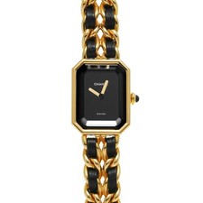 CHANEL Premiere L H0001 Black Case Size 26×20mm Ladies Used Watch #243221