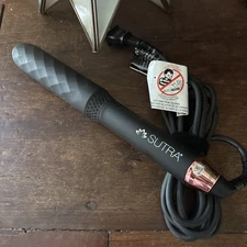 Sutra Styling Wand 2-in-1 Hair Straightener Flat Iron Curling 1 Inch Black EUC
