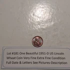 Lot #181 1 Beautiful 1951-D Lincoln Wheat VF-EF Full Date-Letters See Pictures