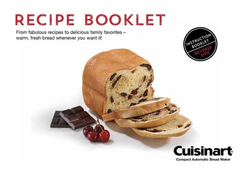 CUISINART CBK-110 Compact Bread Maker User Manual Guide PLUS 46 pg Recipes Book! - Picture 4 of 5