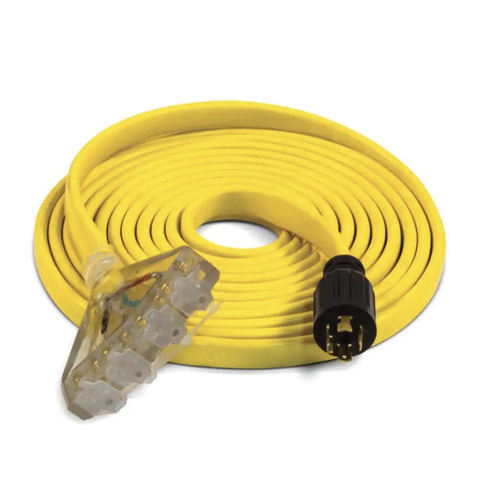 Champion Power Equipment 25ft. 30 Amp 125/250-Volt Flat Generator Extension Cord