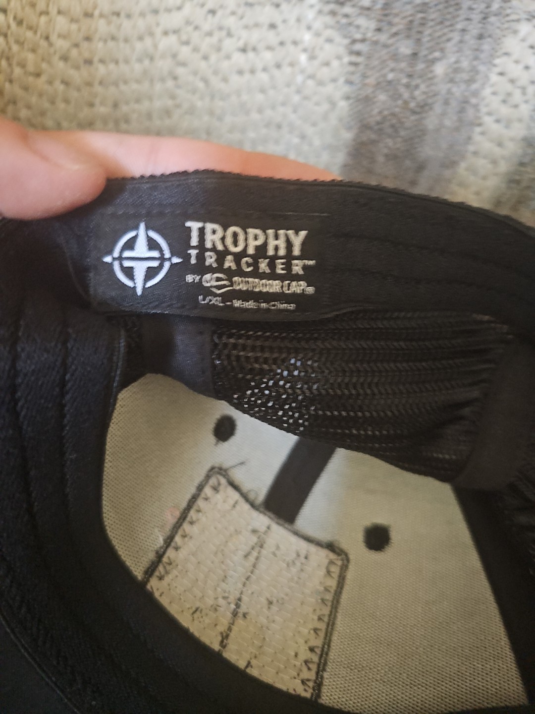 Trophy Tracker Patch Hat Hunting Cap Stretch L/XL… - image 3