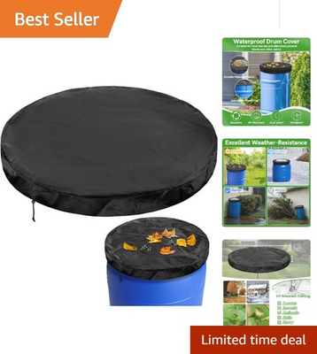 #ad #ad Durable Waterproof Barrel Cover for 55 Gallon Drums Prevents Debris and Rain $13.29