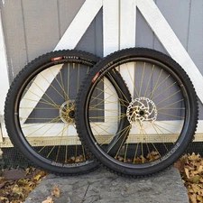 Industry Nine TR DUO Carbon 29” Boost Wheelset - XD Driver - Gold Hubs & Spokes