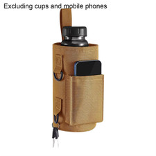 Magnetic Gym Water Bottle Holder with Phone Pocket Shoulder Strap