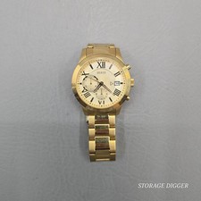 Guess Men's U0668G4 Gold-Tone Stainless Steel Analog Chronograph Wristwatch