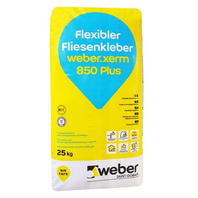42 x weber.xerm 850 Plus Fliesenkleber Foliensack Flexkleber á 25 kg