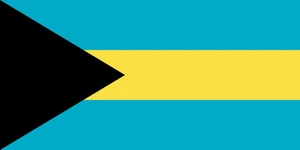 Bahamas Flag Self Adhesive Sticker