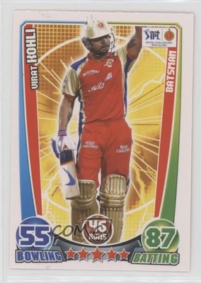 2012 Topps Cricket Attax IPL Batsman Virat Kohli 0sg4
