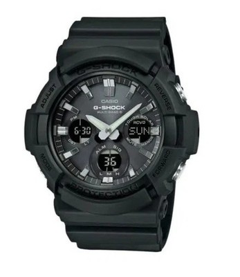 Casio Men's G-Shock Solar-Powered Atomic, Analog-Digital Watch GAW-100B, Black