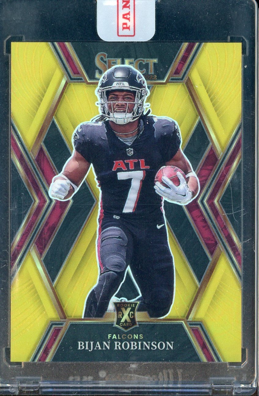 2022 Select Gold Prizm XRC #507 Bijan Robinson Falcons RC Rookie 2/10