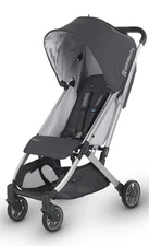MINU Stroller - Jordan (Charcoal Melange/Silver/Black Leather)