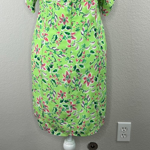 WAYF Liv Green Floral Puff Sleeve Square Neck Empire Waist Mini Dress XL NWT - Picture 11 of 14