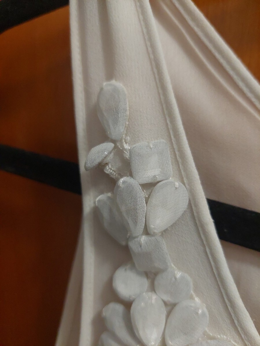 H&M Conscious Collection Ivory Cream White A line Dress See Pics Has Flaws  | eBay