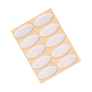 Plaquettes de pieds de souris ovales 0.7mm pour le remplacement des pieds de souris de jeu Gray 10 Pcs