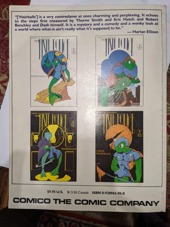 VINTAGE Fish Police HAIRBALLS #1 (1987 Comico, 1st Print) TPB Graphic Novel FN - - image 2 of 4