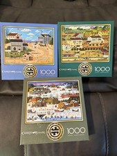 Lot of 3 CHARLES WYSOCKI 1000 Piece Jigsaw Puzzles New Sealed