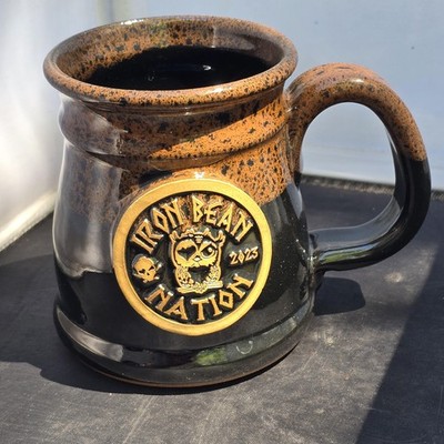 Iron Bean Coffee Company Iron Bean Nation Mug Black Stoneware 2023 Owl 242/300