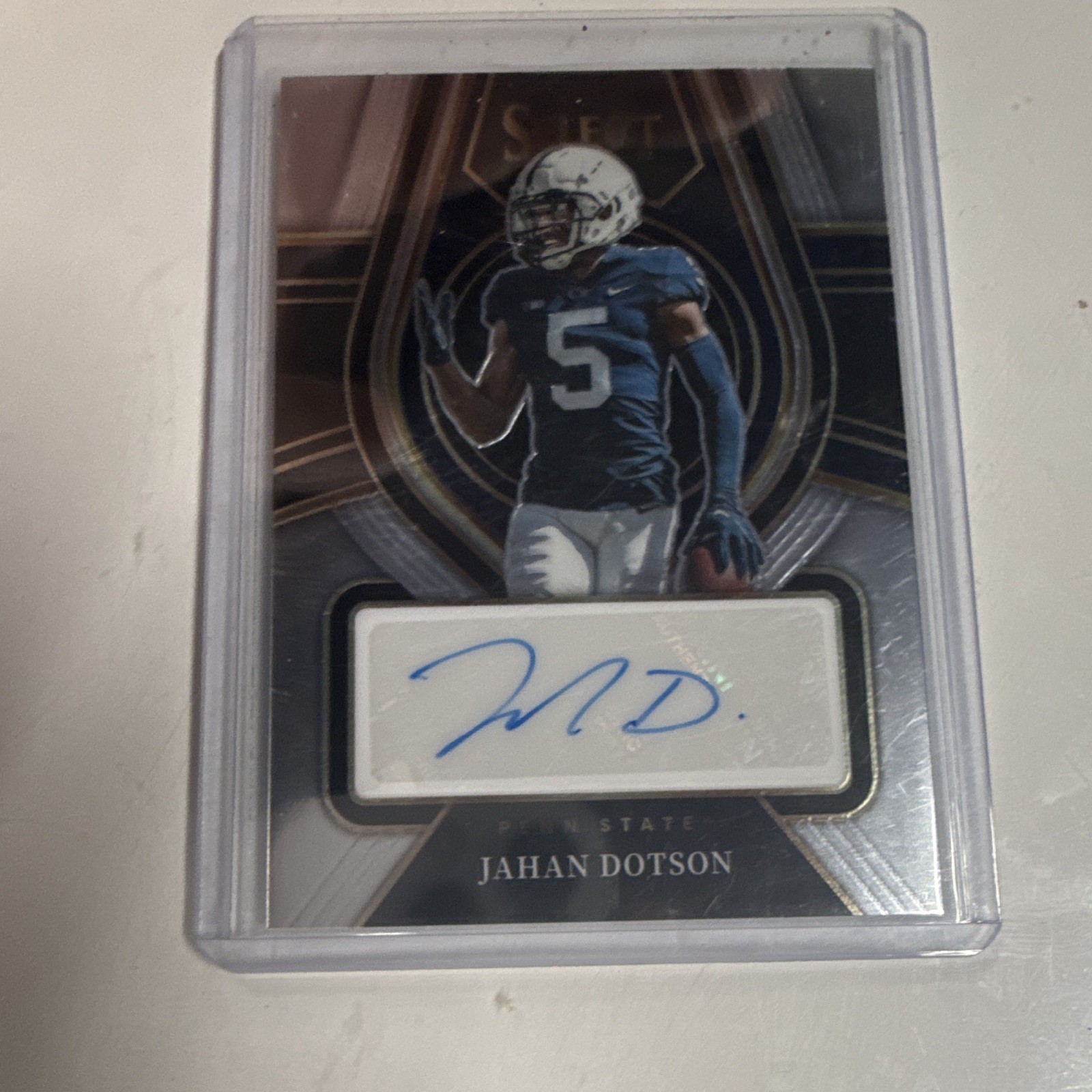 Panini 2022 Select Draft Picks Jahan Dotson Penn State RC Auto RS-JDO